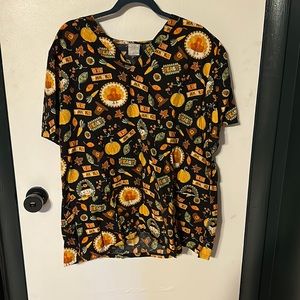 Dickies Thanksgiving Scrub Top